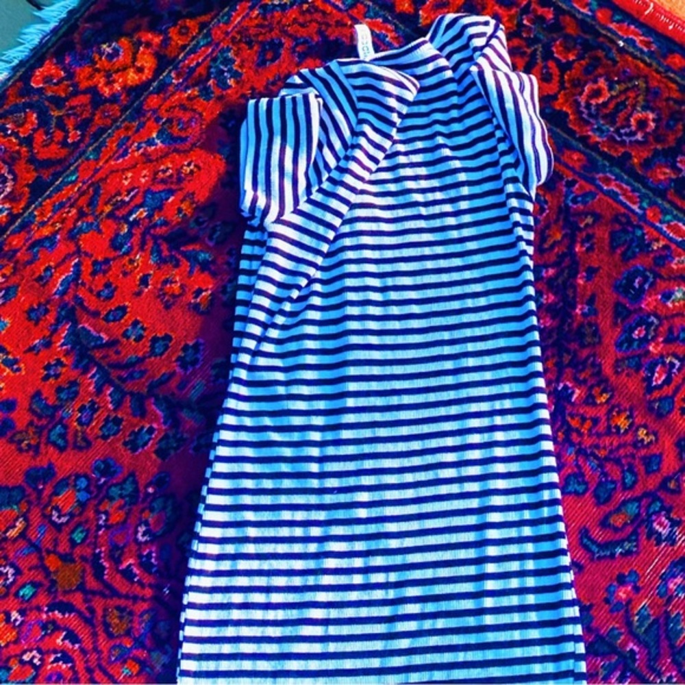 black + white striped h&m tee shirt dress π - Picture 7 of 7